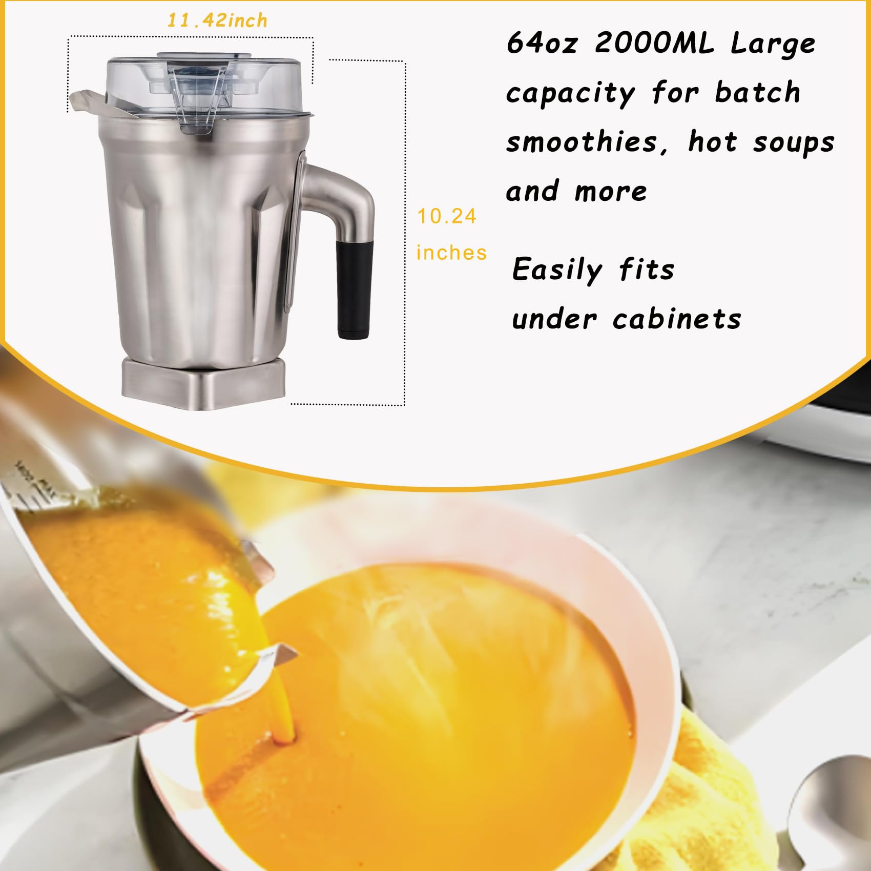 Fxsmgdy container with ergonomic nylon handle for comfortable grip