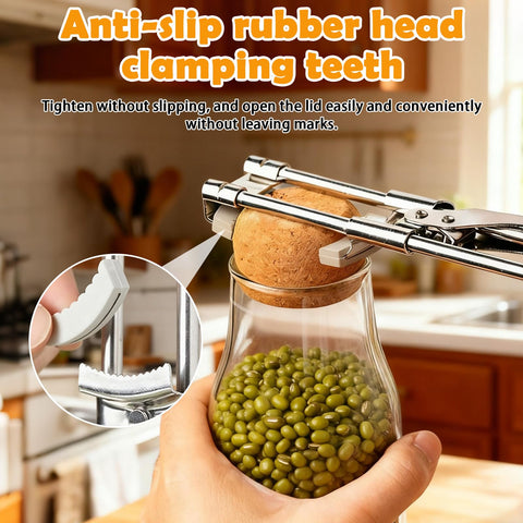 FXUKM ergonomic non-slip grip jar opener with secure hold.