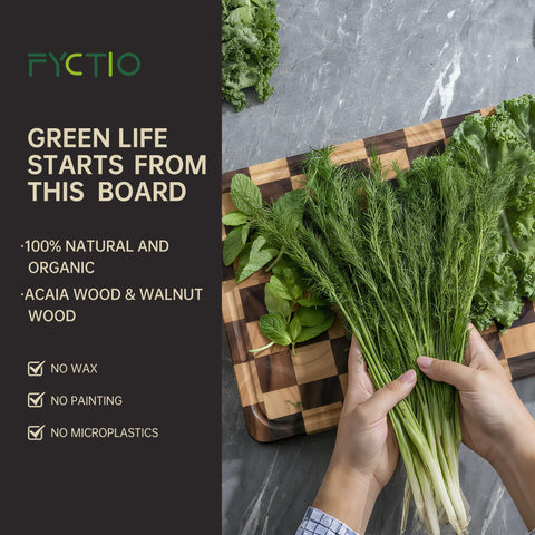 Fyctio acacia and walnut materials give natural warmth and durability