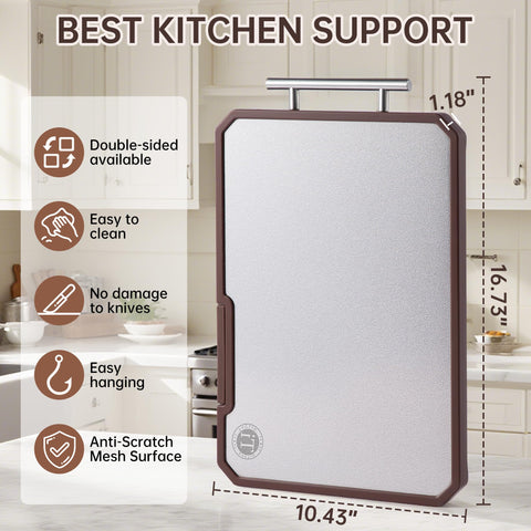 Fyctio built-in knife sharpener keeps blades ready during meal prep