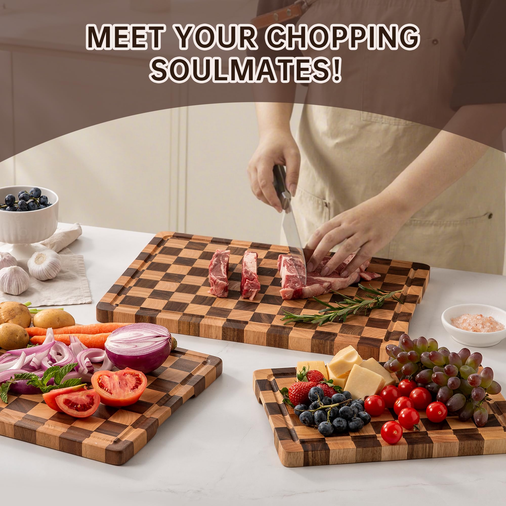 Fyctio cutting board stand storage keeps boards organized and ready.