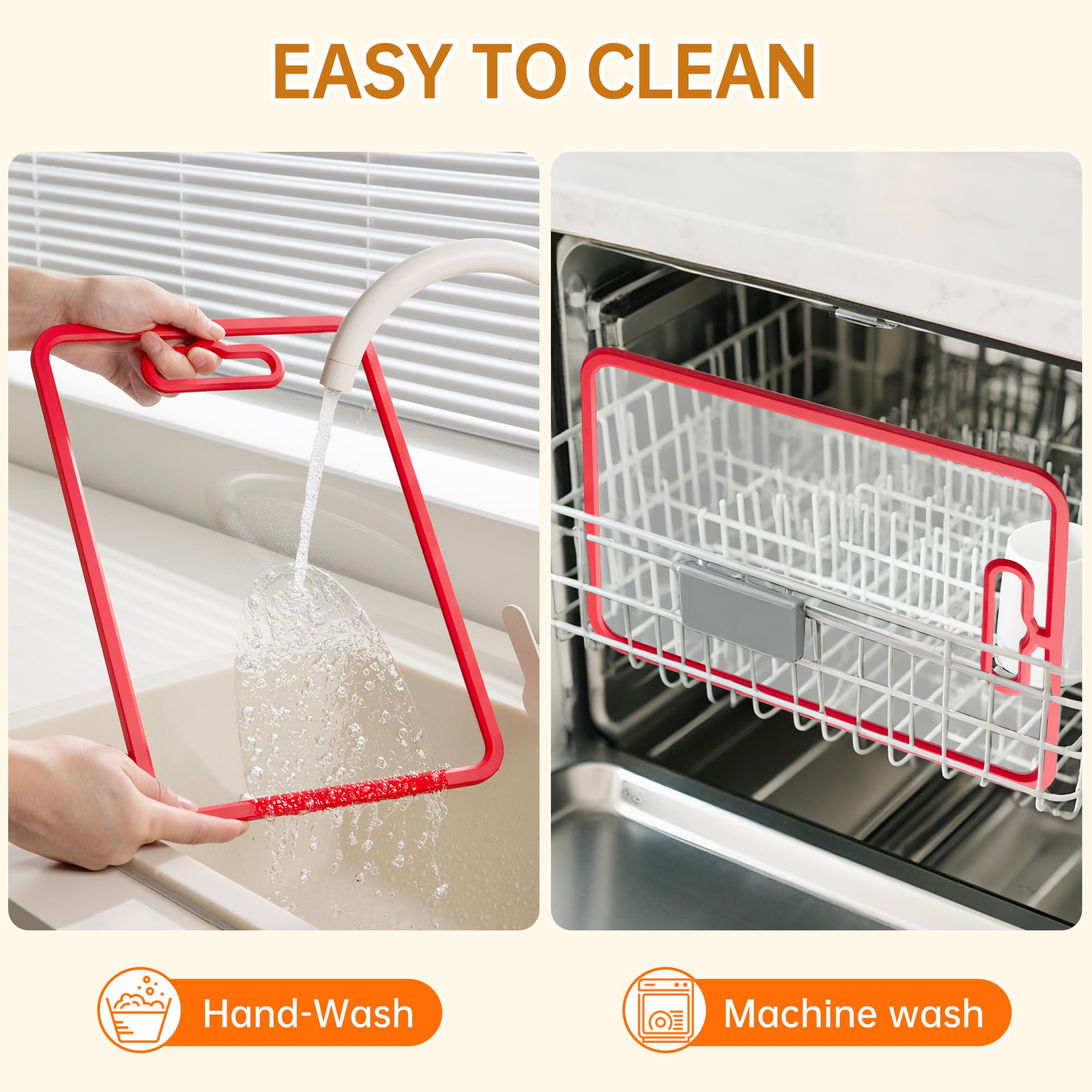 Fyctio cutting board dishwasher safe for quick cleanup and hygienic upkeep.