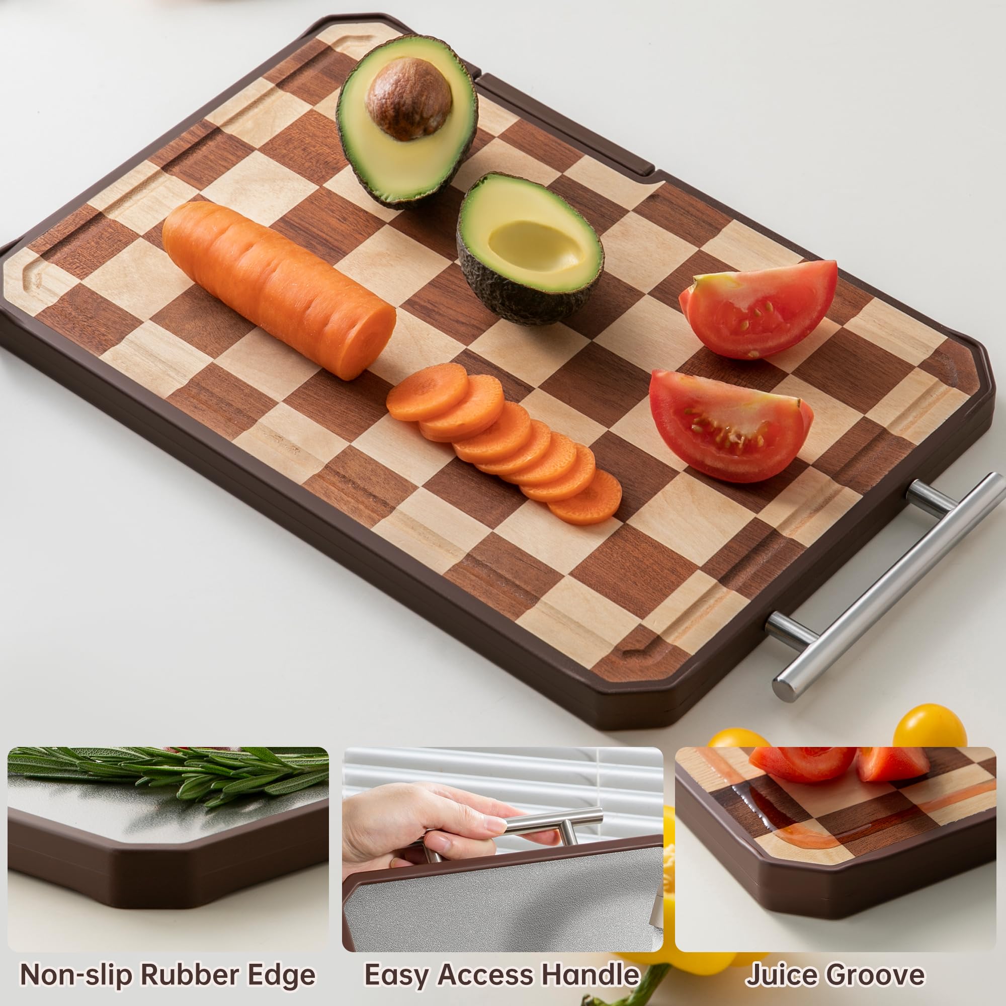 Fyctio non-slip rubber edges and textured titanium provide stability