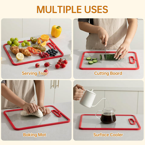 Fyctio scratch-resistant surface resists knife marks and staining.