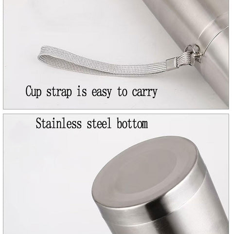 FYJHLQZZ bottle in backpack demonstrates easy carry for travel.