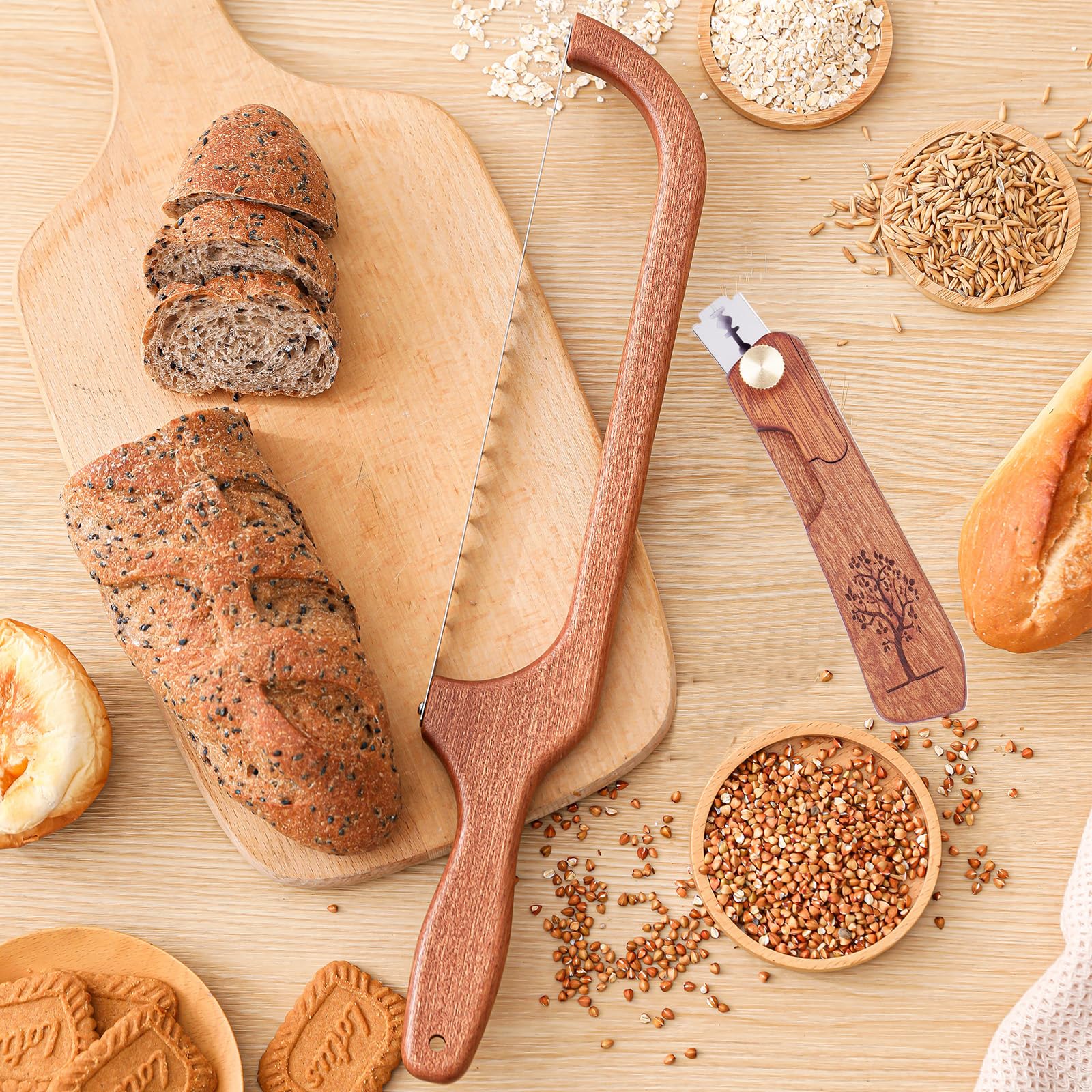FYLFOTA sourdough bread lame scoring tool detail for precise crust scoring.
