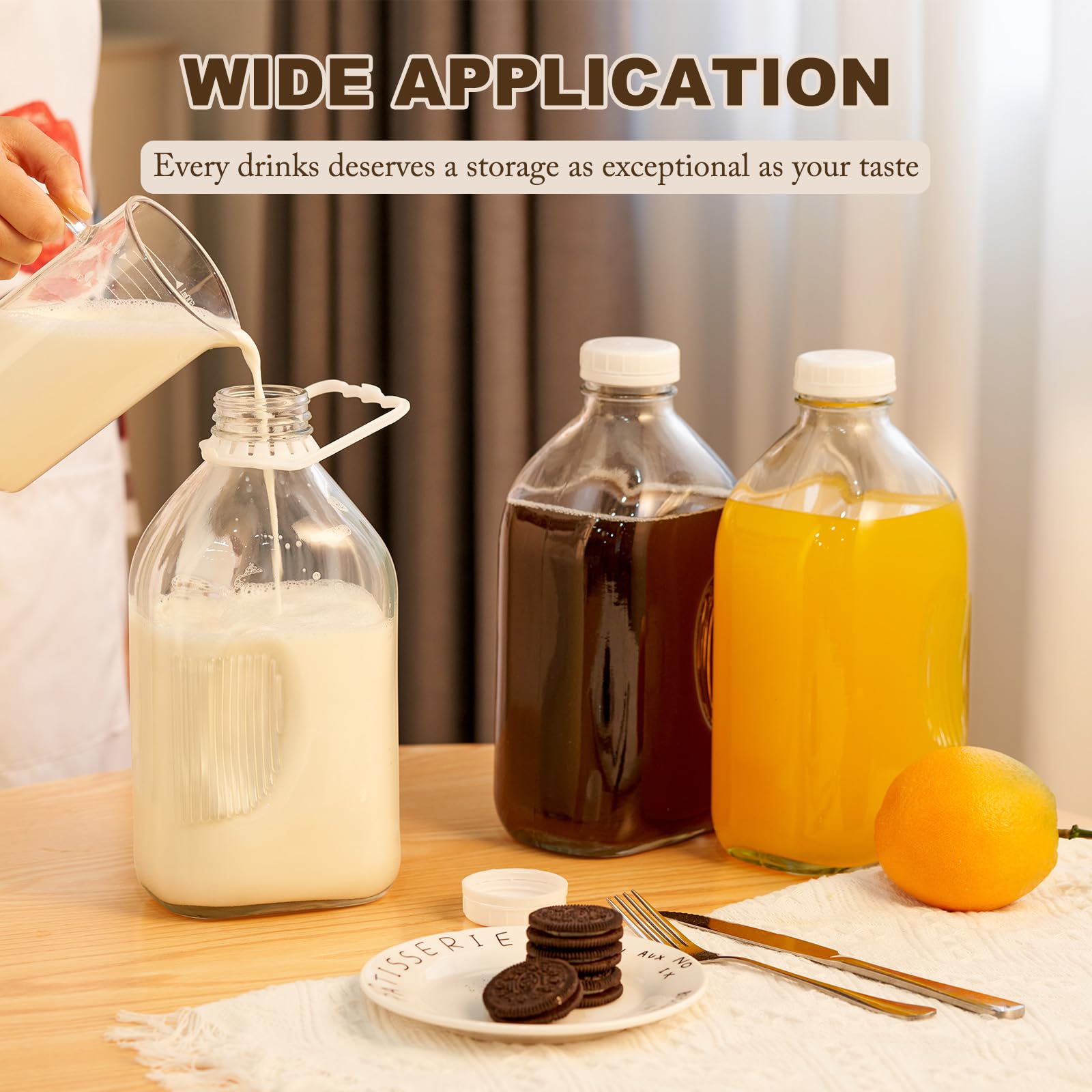 FyndraX glass jug compact in fridge for space saving.