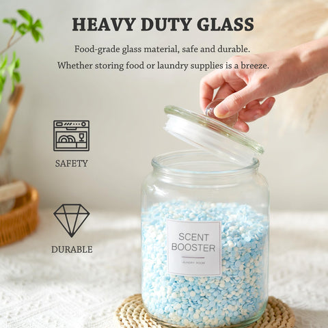 FyndraX glass jars add a modern touch to spaces.