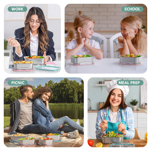 Fyrnova portable lunch-ready container tucked into a bag for on-the-go meals