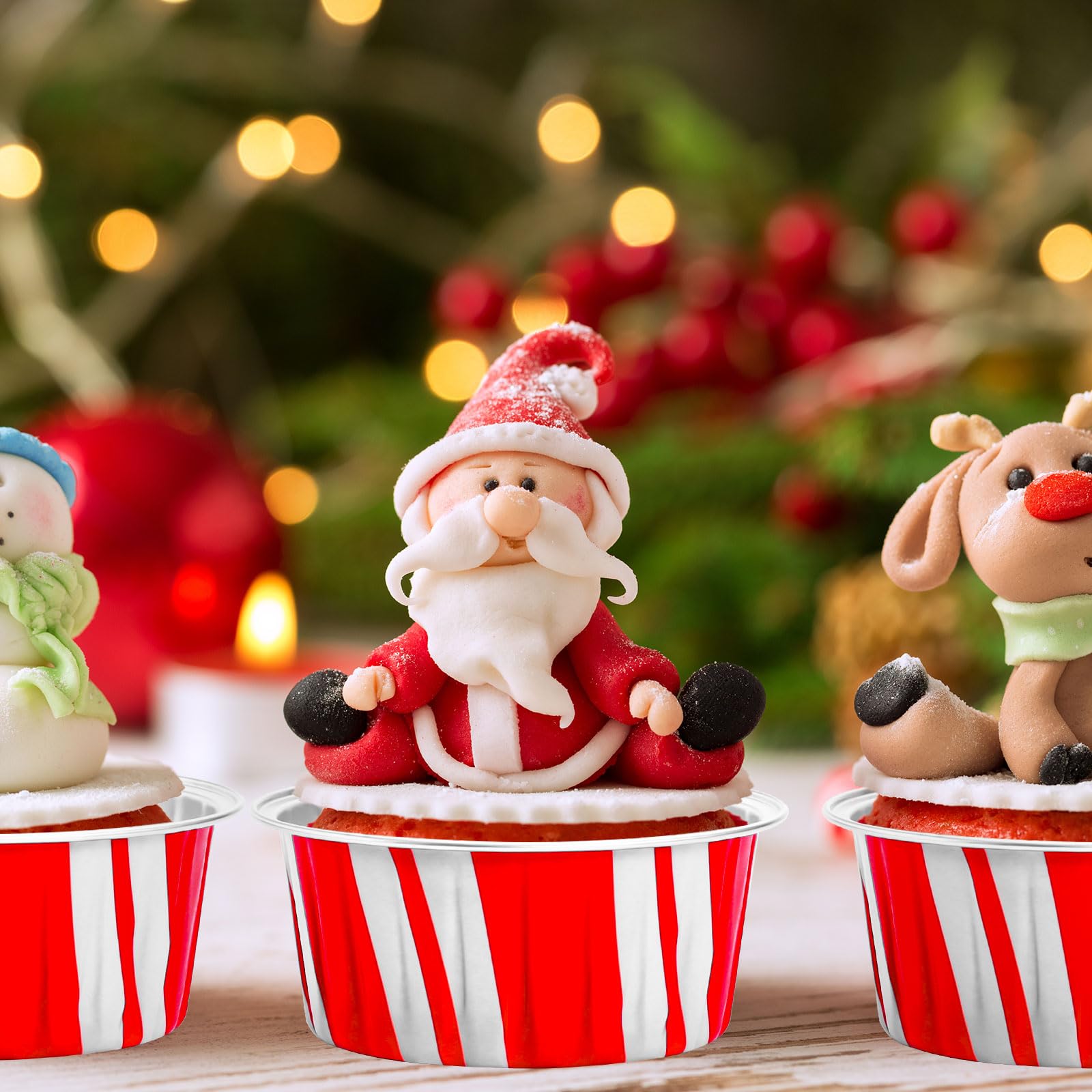 FYSUIMU disposable baking cups aluminum, grease-proof and heat-resistant