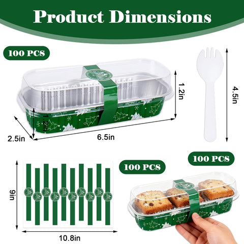 FYSUIMU loaf pans set lids forks designed for easy prep and mess-free serving