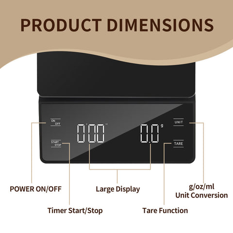Fyueenix compact portable design fits small counters and mobile setups