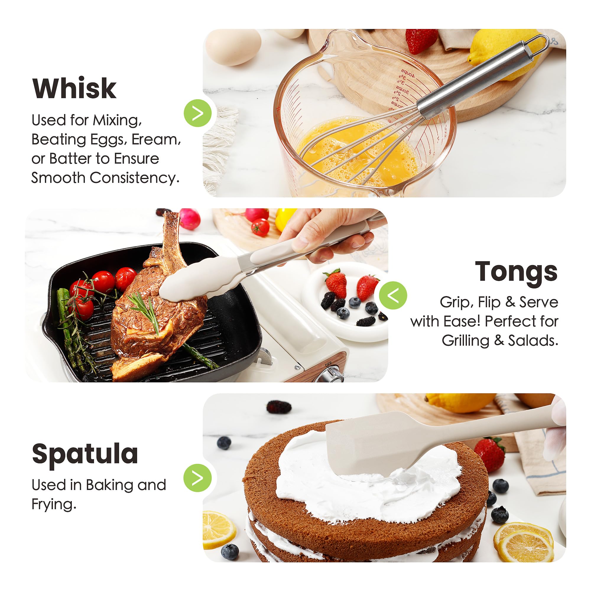 Fyvva Stainless Steel Handle Spatula for durable stirring and serving.