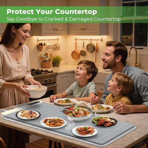 FYY protects delicate surfaces like marble or wood from scorching.