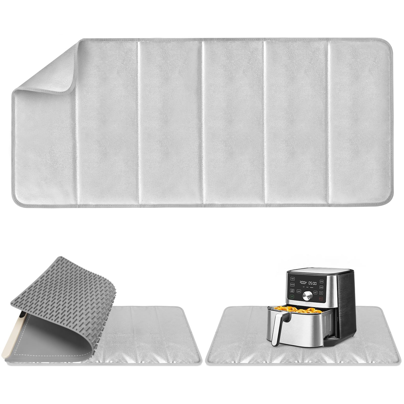 FYY heat-resistant mat protecting a tabletop during serving and cooking.