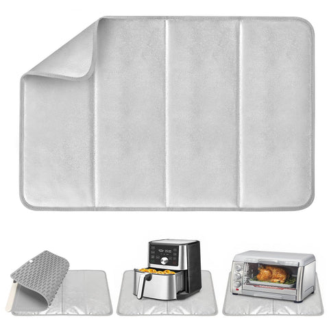 FYY heat-resistant mat protecting a wooden table under a hot pan