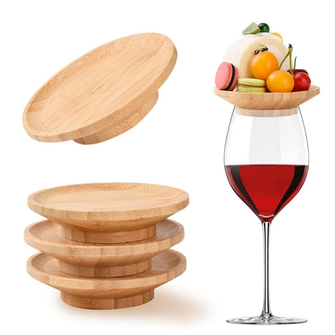 FZMEHL wine glass topper on a glass to protect from moisture during tastings
