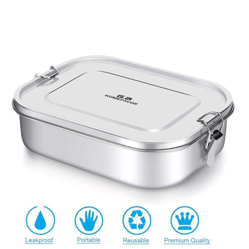 G.a HOMEFAVOR versatile container holds sandwiches, fruits, and salads.