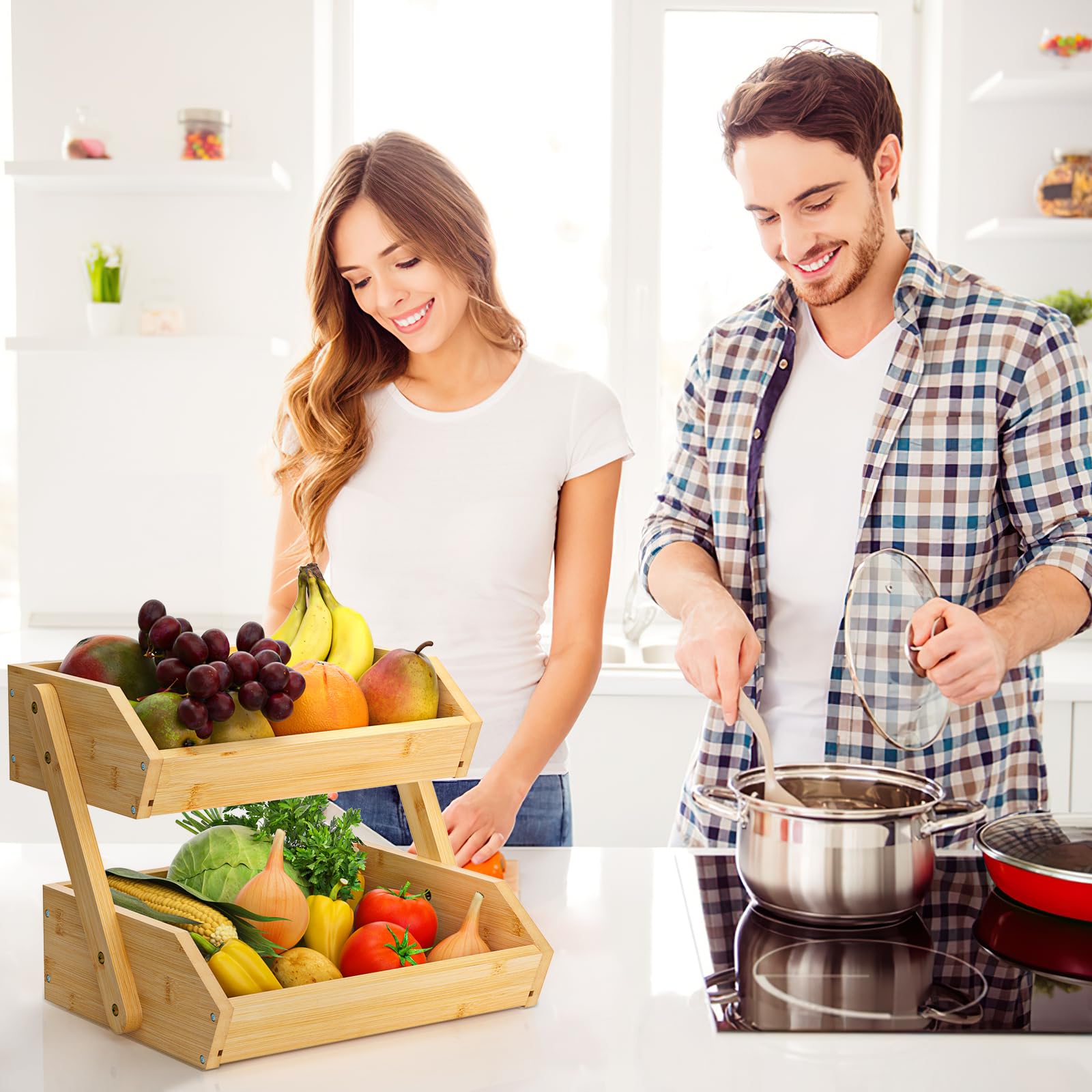 G.a HOMEFAVOR vintage dynamic kitchen decor adds charm.