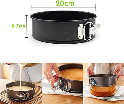 Gabkey 8-inch pan in use for cheesecake preparation