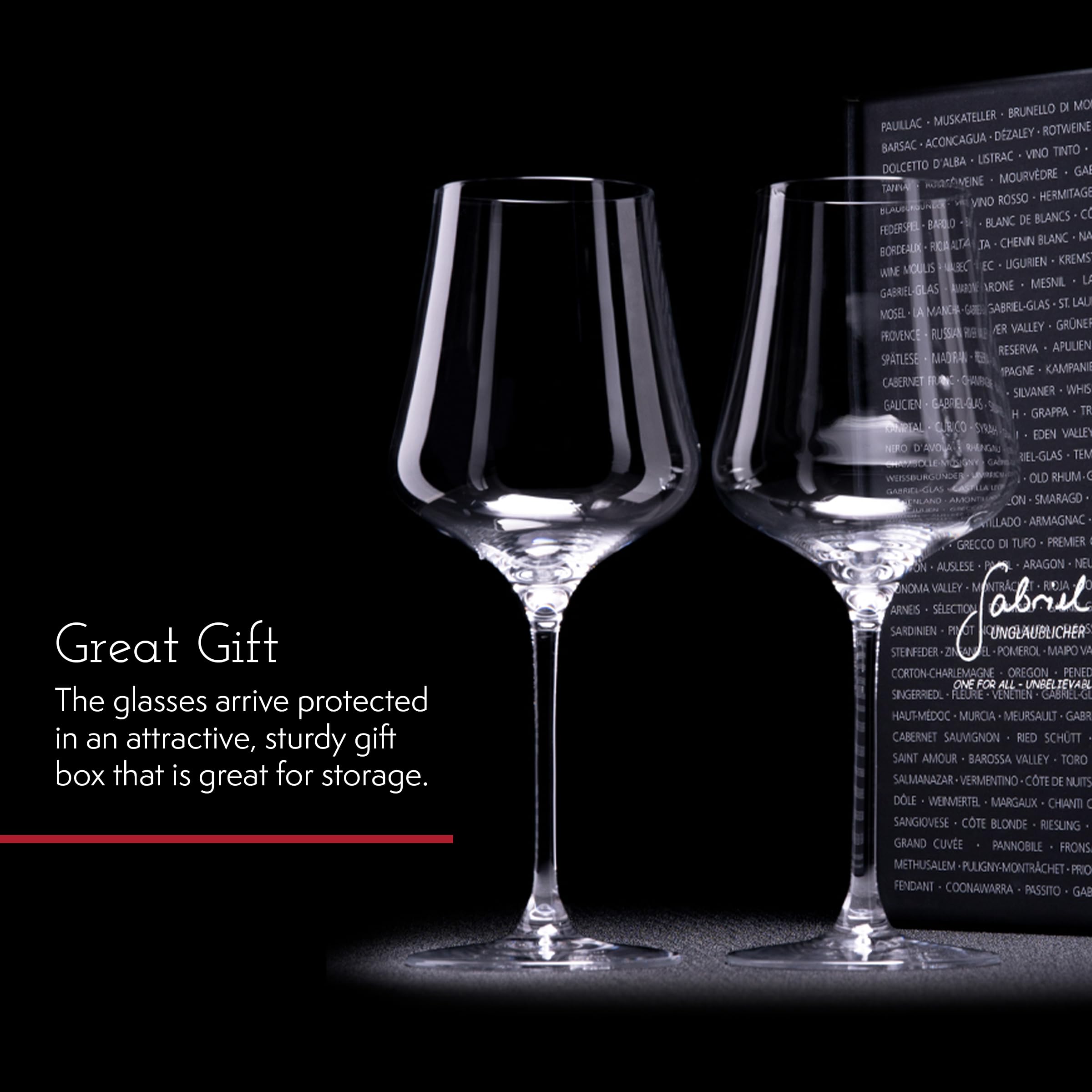 Gabriel-Glas StandArt gift-box presentation makes premium wine gifting effortless.