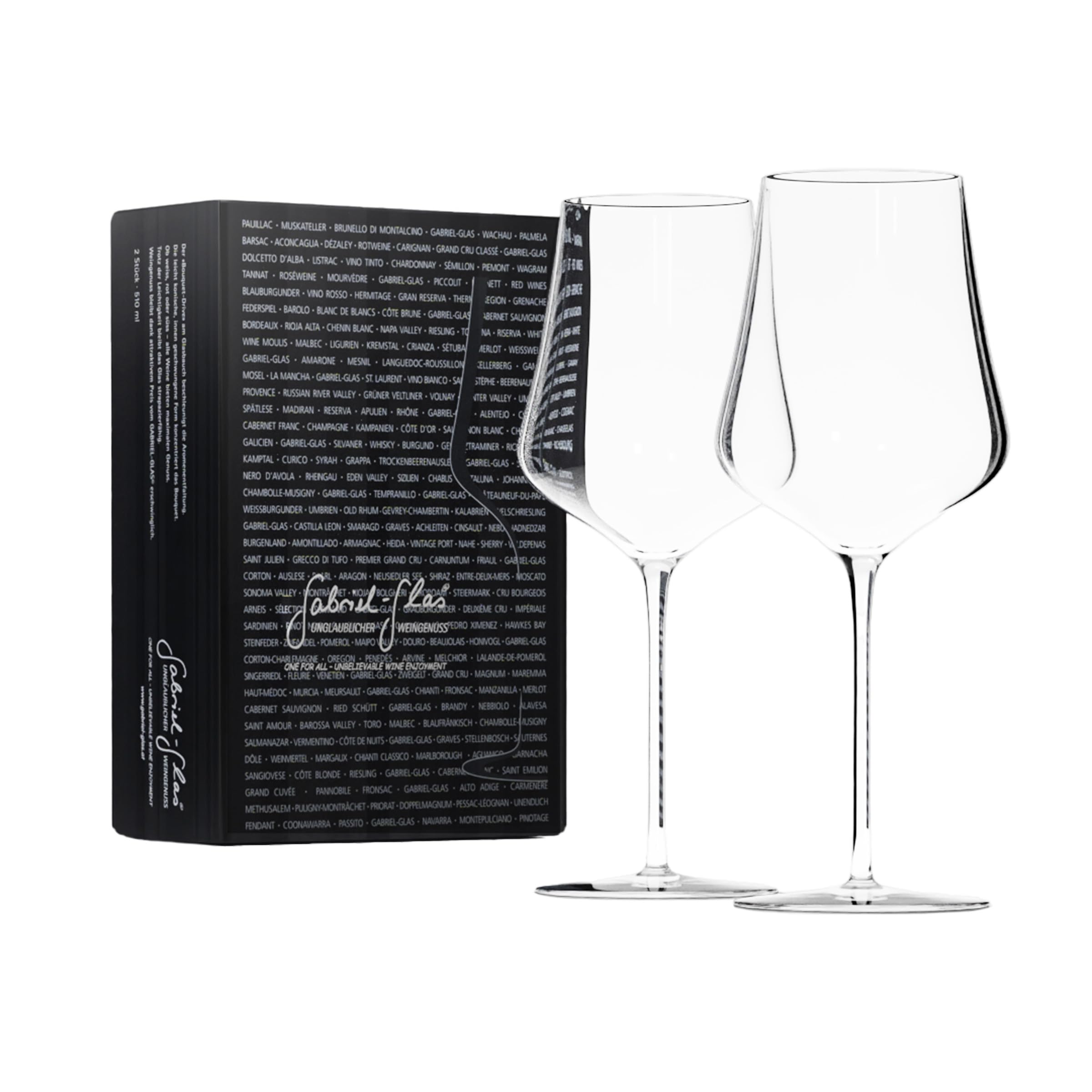 Gabriel-Glas StandArt 2-pack crystal wine glasses ready for red, white, or rosé wine