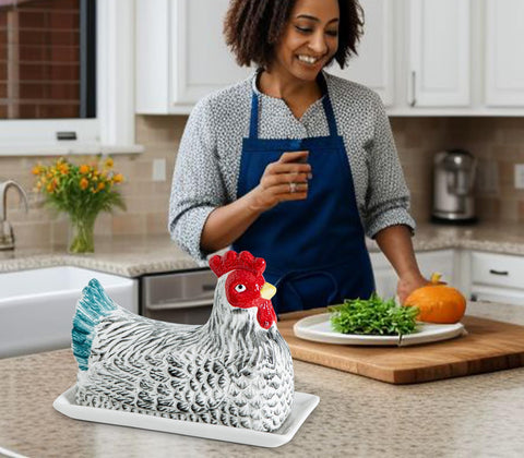 GABROC non-stick butter dish releases butter smoothly, reducing mess.