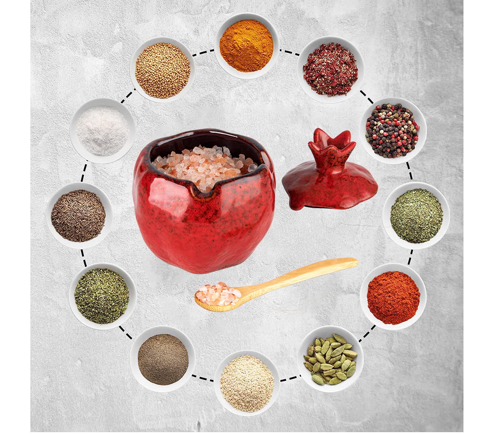 GABROC salt cellar gift-pack showcases elegant kitchen accessory.