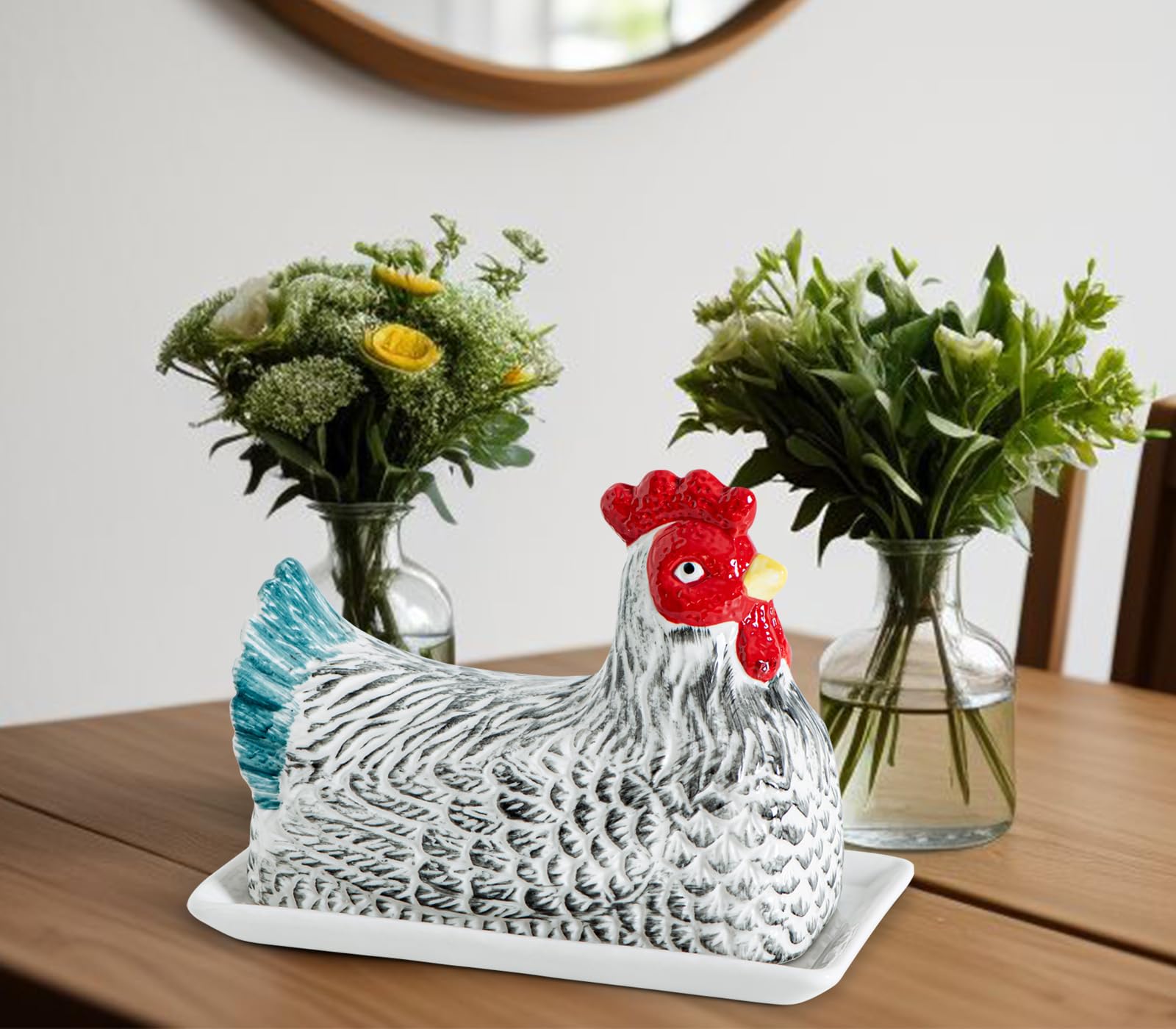 GABROC vintage ceramic butter dish adds timeless elegance to any kitchen.