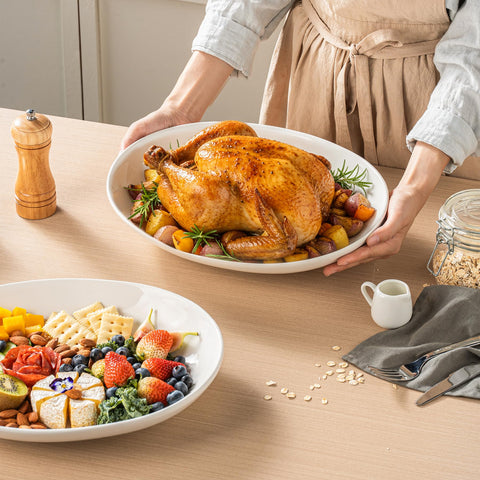 Gacoree large oval platter perfect for entertaining and holiday meals