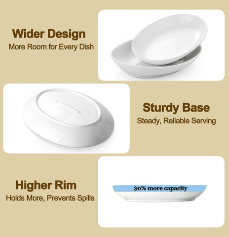 Gacoree white platters suit holidays and everyday entertaining.