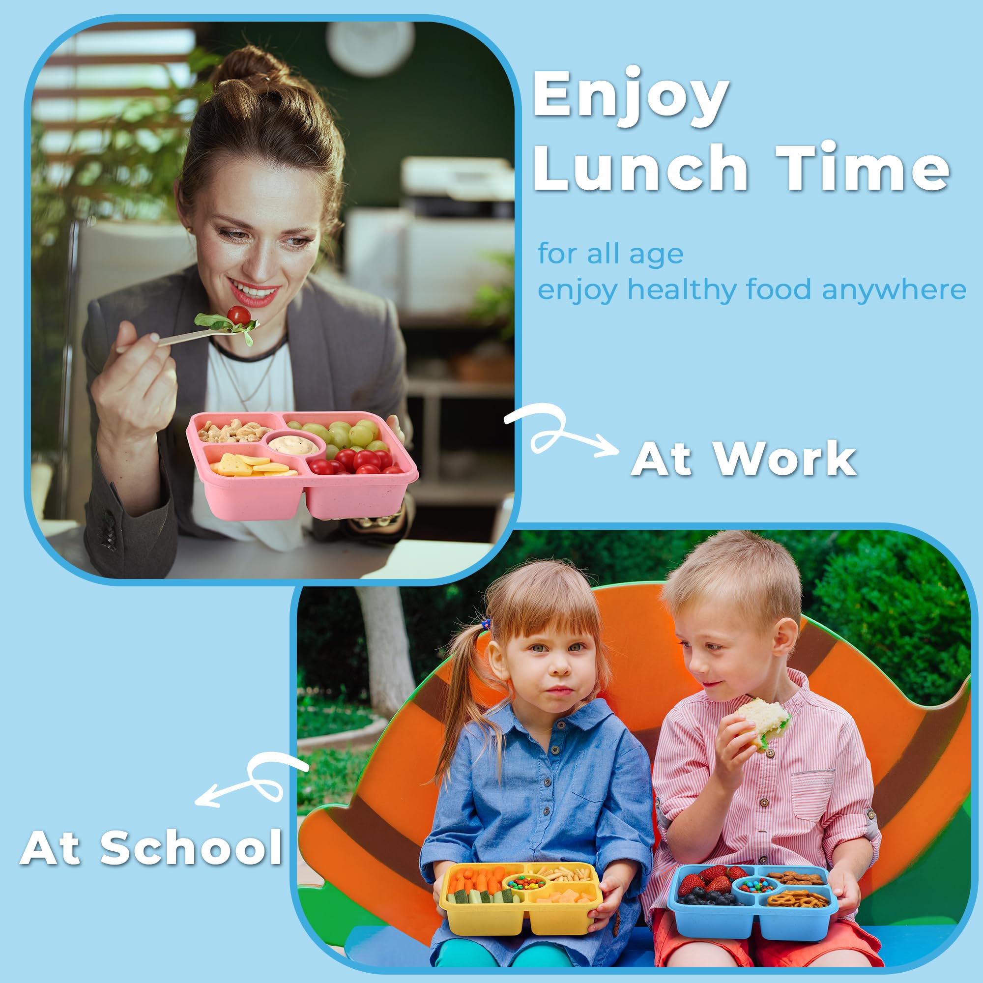 GadgBlizza Bento suitable for ages 3 and up, kid-friendly design