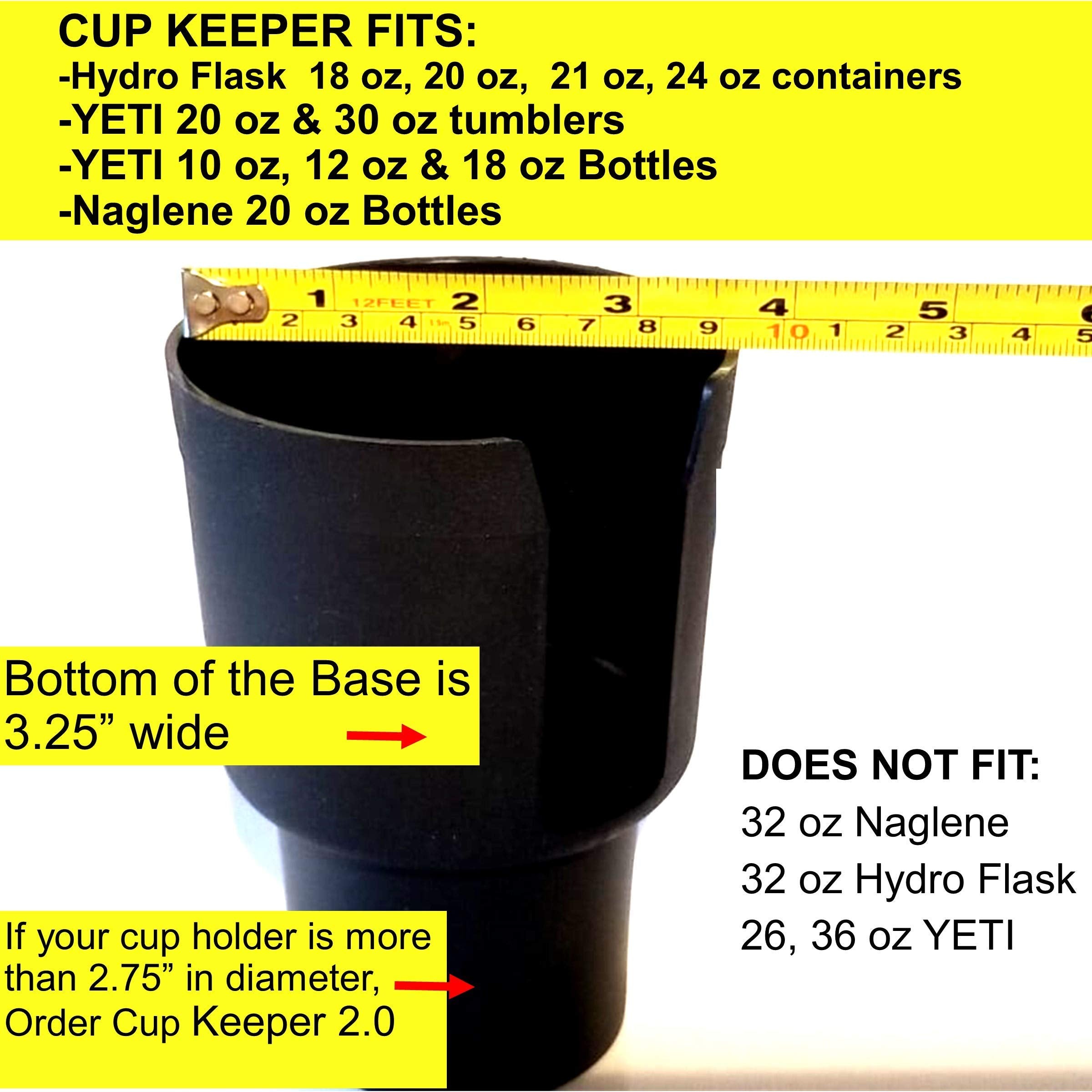 Gadjit Cup Keeper installs tool-free in a vehicle cup holder