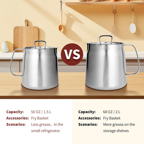 GADO multi-functional oil filter pot saves oil and streamlines cooking