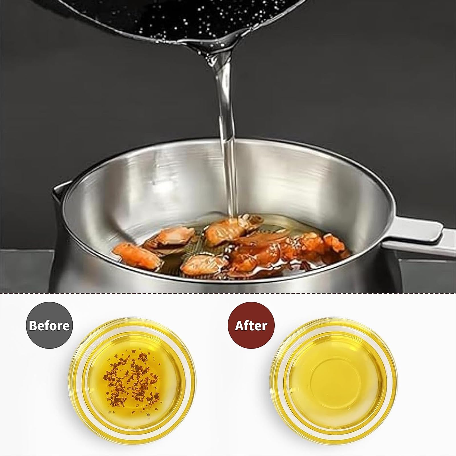 GADO stainless steel oil filter pot with durable construction