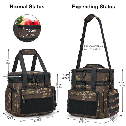 Gafetrey insulated lunch bag with triple insulation keeps foods fresh and tasty.