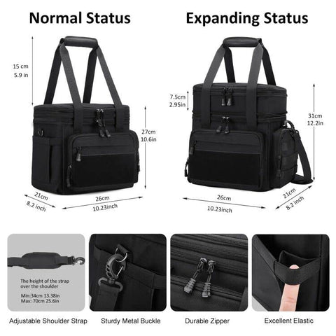 Gafetrey insulated lunch bag with triple insulation keeps meals fresh longer.