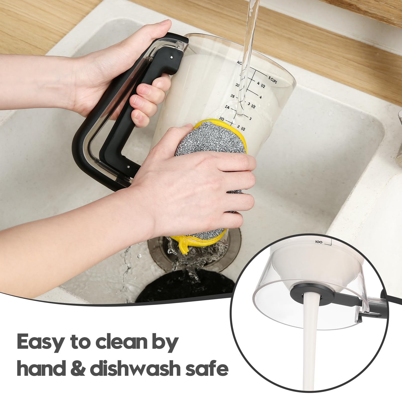 GAGAQI black batter dispenser blends into modern kitchens while supporting precise batter portions.