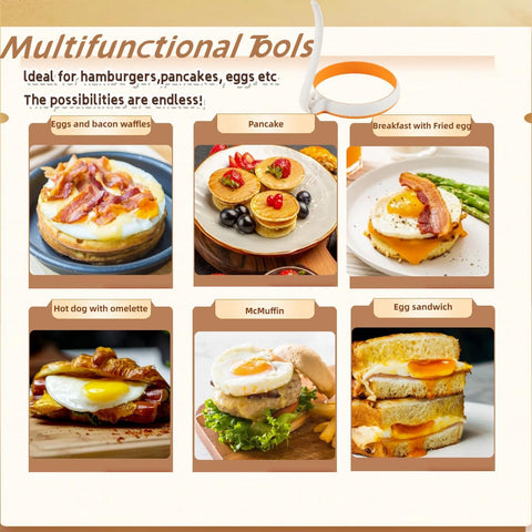 GAGAQI heat-resistant egg molds withstand up to 400°F