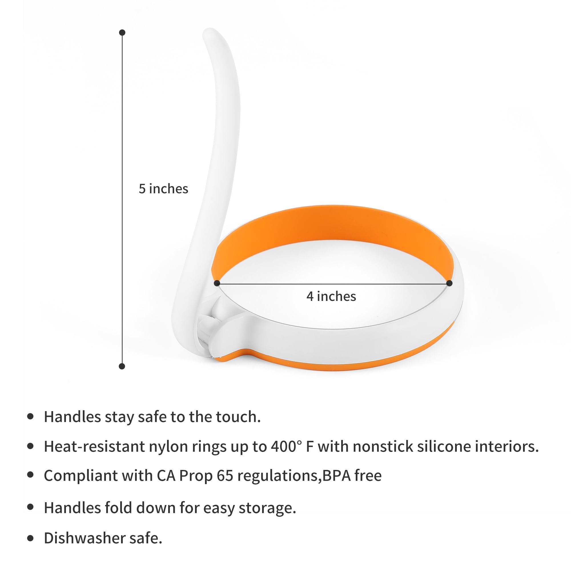 GAGAQI nonstick egg ring for pancakes and eggs release