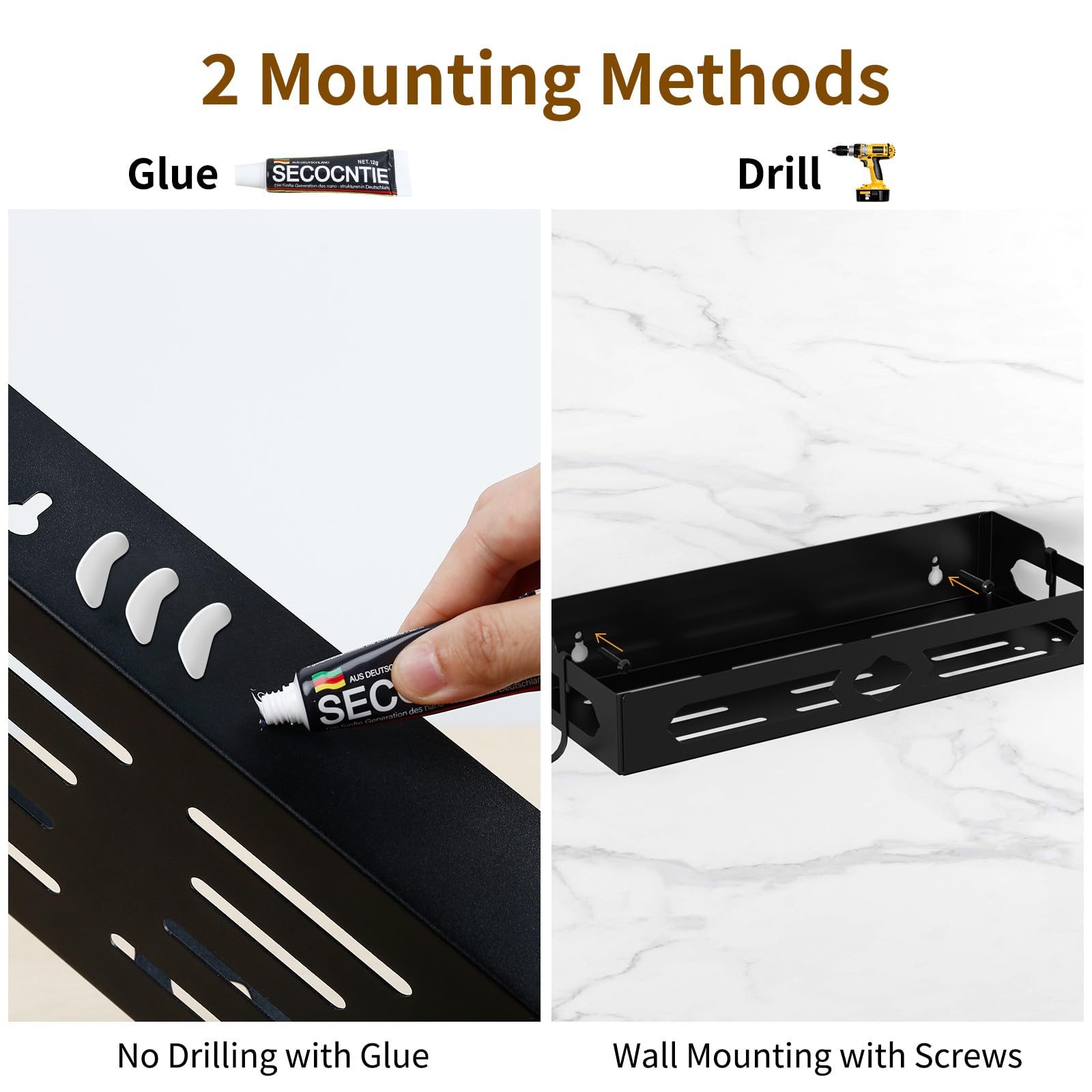 Gaguiup black finish adds a modern, easy-to-clean look.