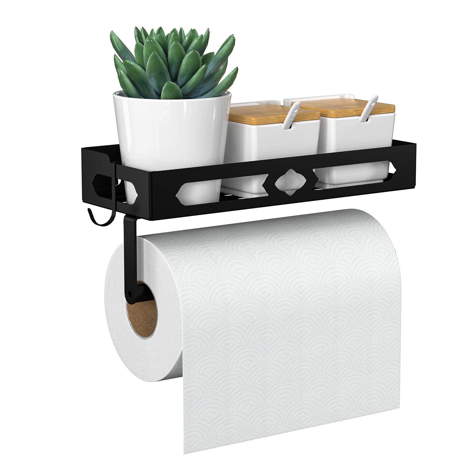Gaguiup paper towel holder wall mount keeps towels within easy reach.