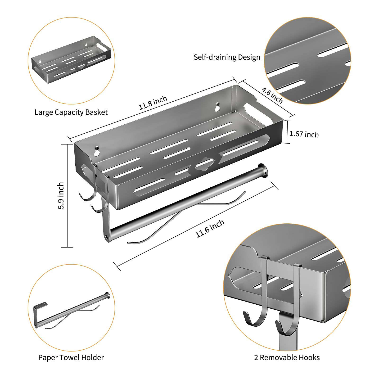 GAGUIUP one-handed tear design enables easy towel access during cooking.