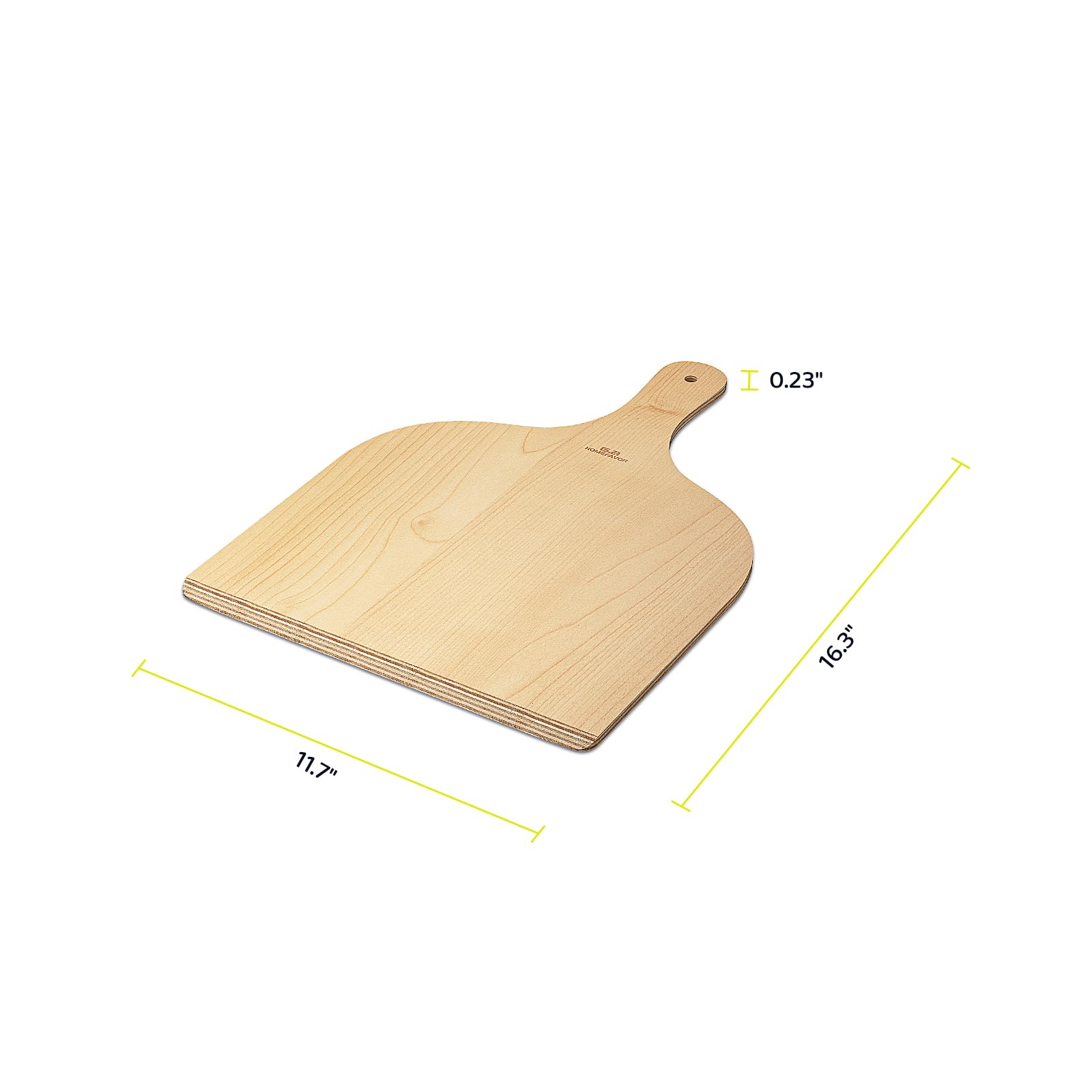 G.a HOMEFAVOR pizza-peel-beveled-edge for smooth transfers.