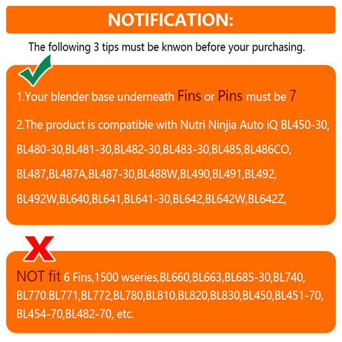 GahsElec blade compatibility with Ninja Nutri Ninja lines