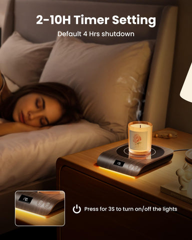 Gaiatop warmer with three temperature settings for beverages.