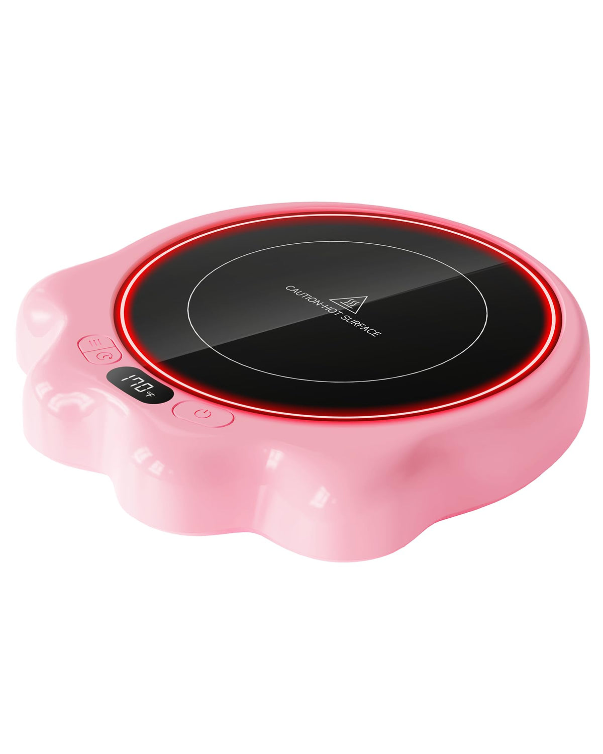 Gaiatop Mug Warmer with cat paw plate keeps beverages warm at your desk.