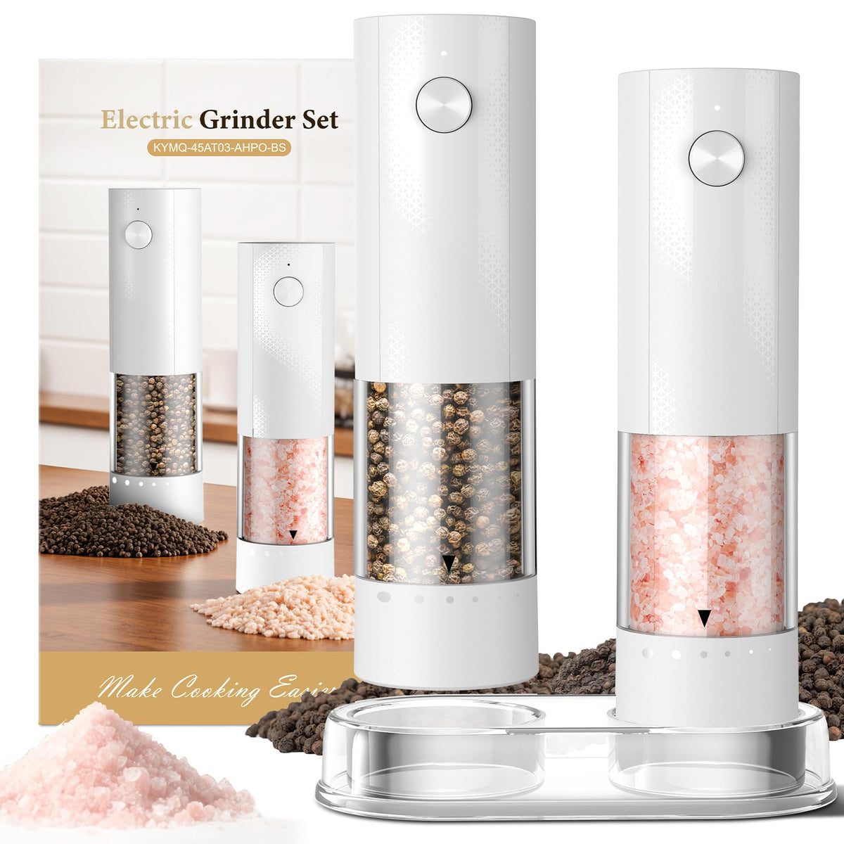 Gaivis electric grinder charging with USB-C for quick meal prep