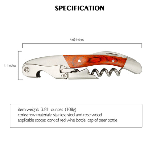 GAJING Exquiste Waiter Corkscrew sommelier tool for professional service