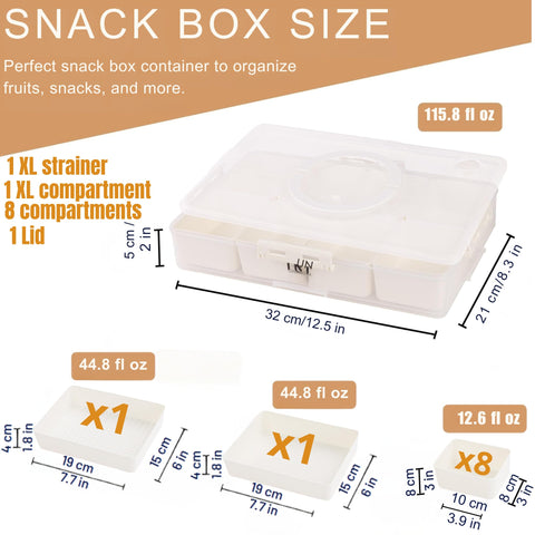 Galanova Snackle Box lid with airtight seal to keep freshness.